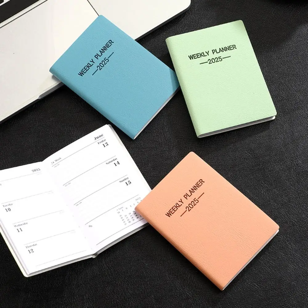 Minimalistisch A6/A7 2025 Agendaboek Engels Met Kalender A5 Notebook Morandi Kleur Om Te Doen Lijst 2025 Planner Notebook Studenten