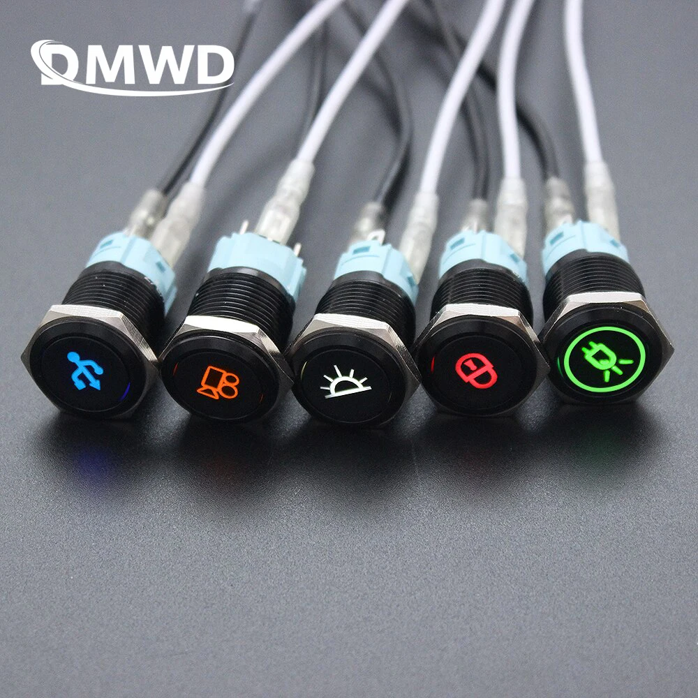 

Фиксируемый кнопочный переключатель для автомобильного динамика, 16 мм, из оксида алюминия/металла, с фиксацией логотипа