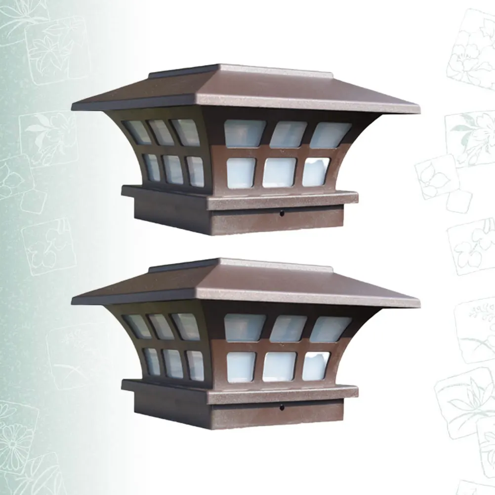 

2Pcs Post Lamp Led Garden Outdoor Deck Waterproof Backyard Lighting Power Wall Pillar Lights Stylish Easy Install