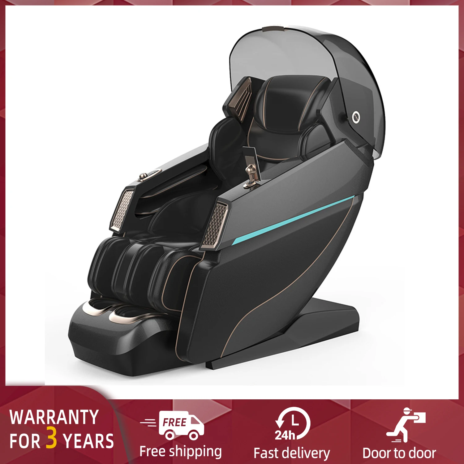 Factory new family luxury furniture electric rubbing leg airbag zero gravity massage chair wholesale price