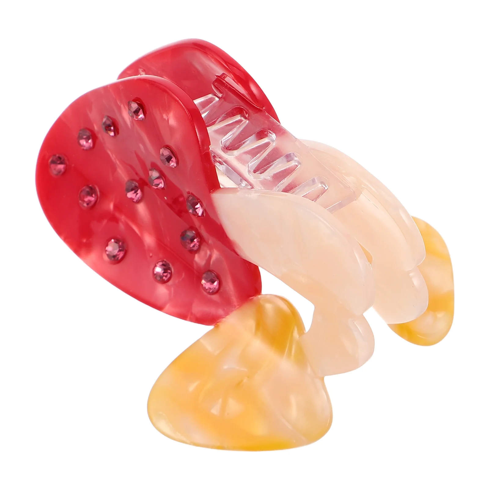 

Mushroom Acetate Mushrooms Claw for Thick Hair Accessories Red Acetic Acid