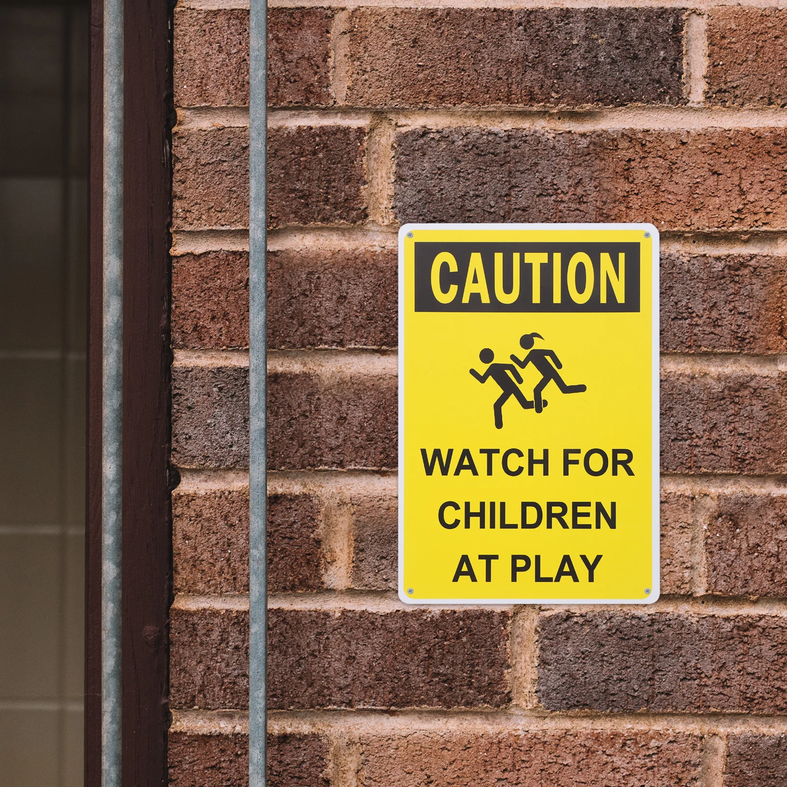 اللعب الاهتمام تحذير السلامة إشارة المرور الحديدية القوية تبطئ علامة شارع الأعمال لجميع الأحوال الجوية