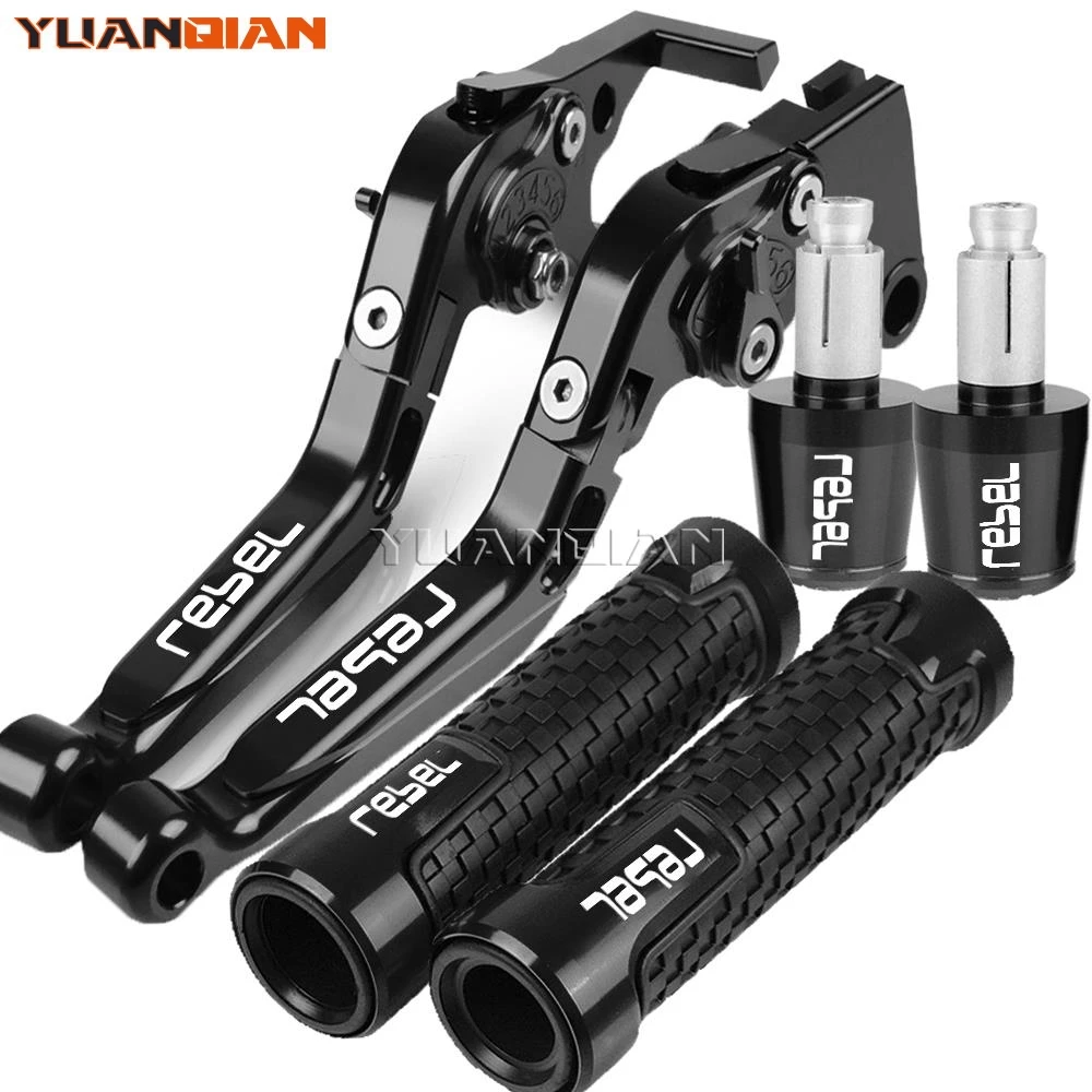 

Motorcycle Adjustable Brake Clutch Levers Handlebar grips ends For Honda rebel CA250 REBEL CMX250C 1996-2011 2010 CMX 250 C 1987
