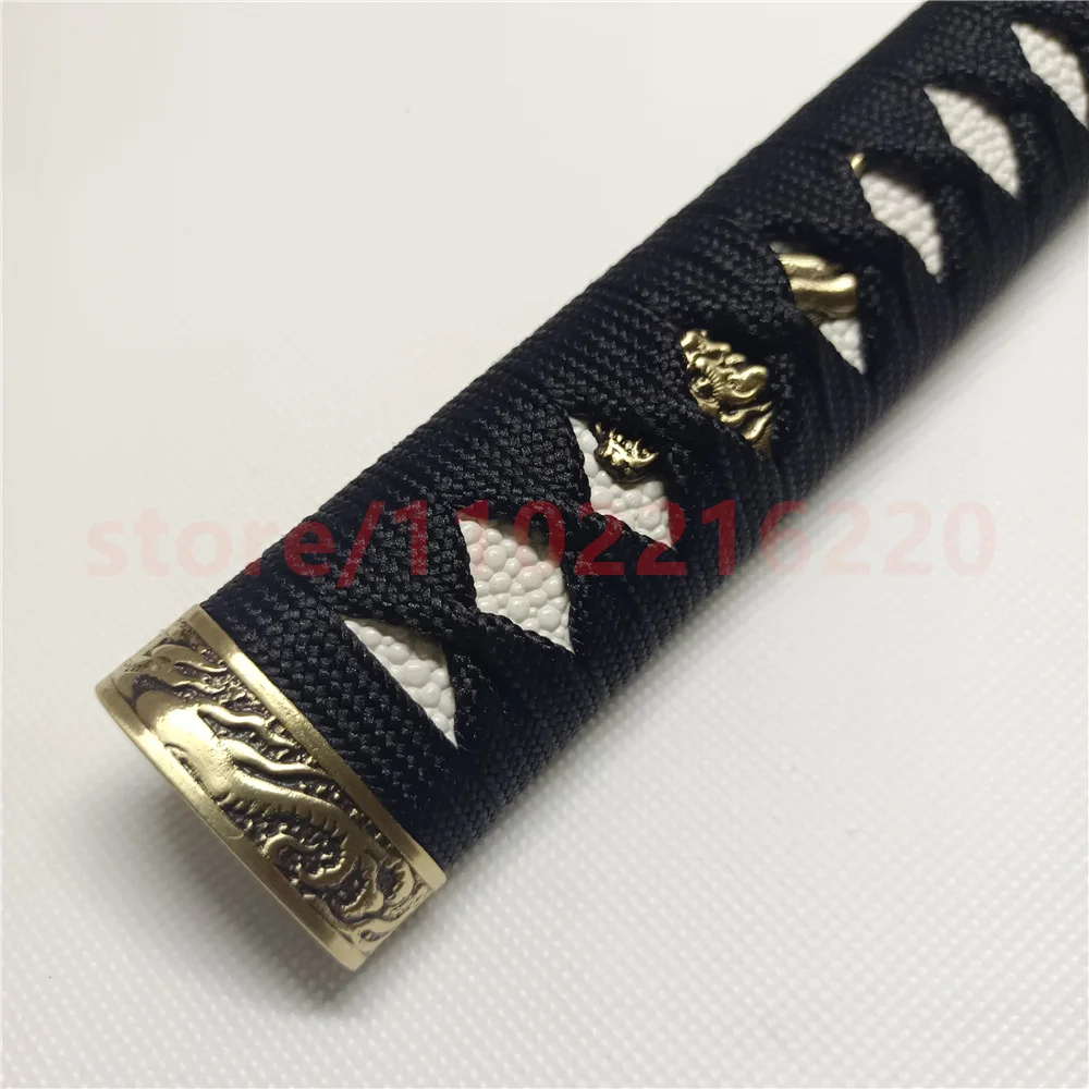 High Quality 26cm Tsuka Handle Hilt Brass Fuchi Kashira Menuki For Japanese Real Japan Samurai Katana Sword FIttings New