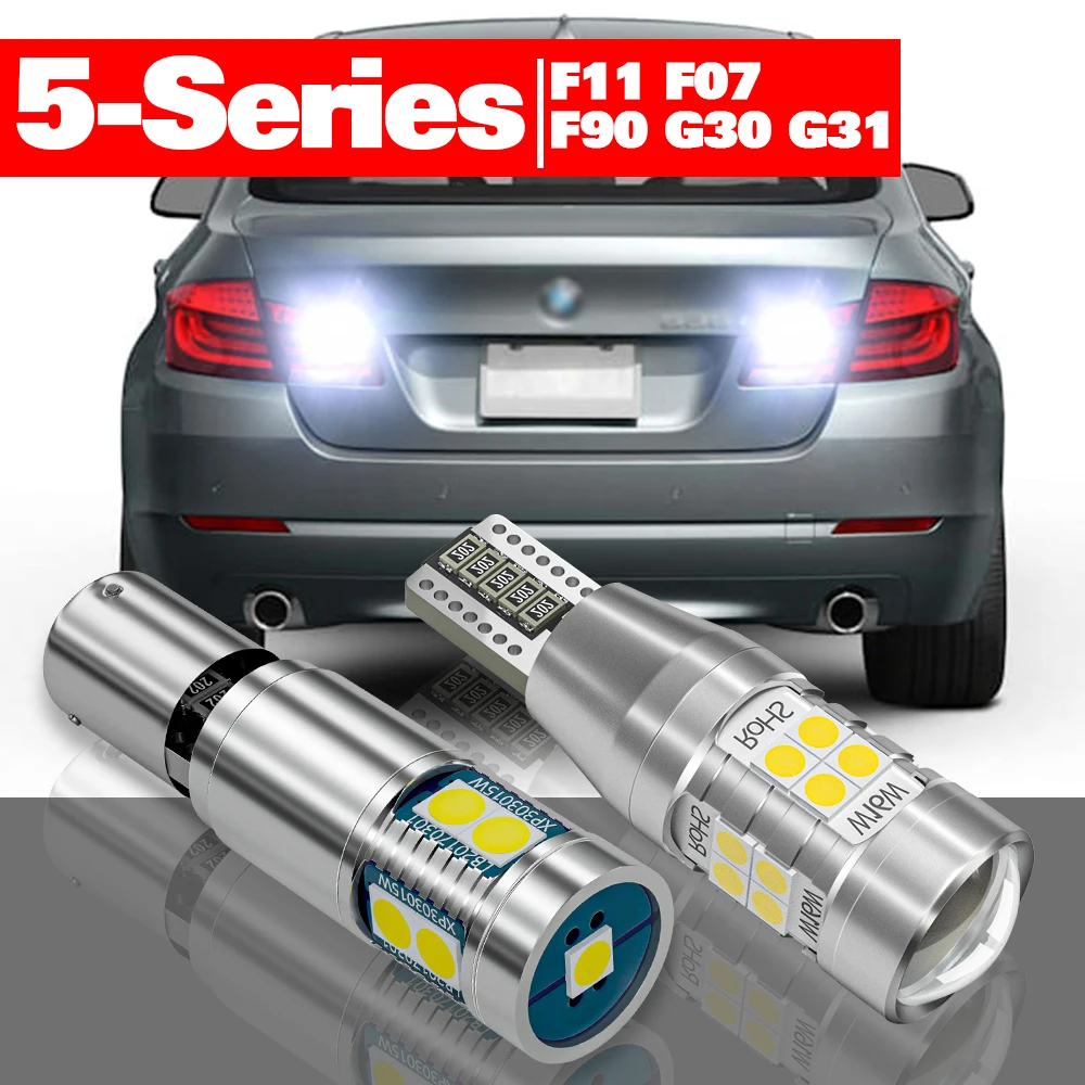 

For BMW 5 Series F11 F07 G30 F90 G31 2009-2020 2pcs LED Reverse Light Backup Lamp Accessories 2012 2013 2014 2015 2016 2017 2018