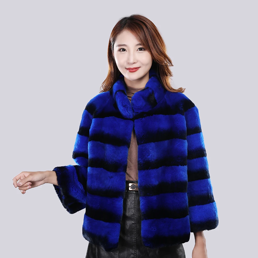 2025 New Style Luxury Women Winter Warm Real Fur Coat Real Rex Rabbit Fur Jackets Lady Genuine Natural Fur Short Jacket