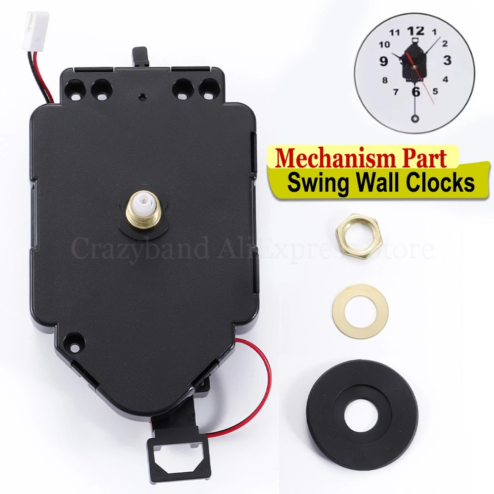 Pendeluhr-Uhrwerk 22,5 mm Sekundenstufen-Schwingmotor für Wanduhren mit Kabel – DIY-Mechanismus als Ersatzteil für Uhrmacherbedarf