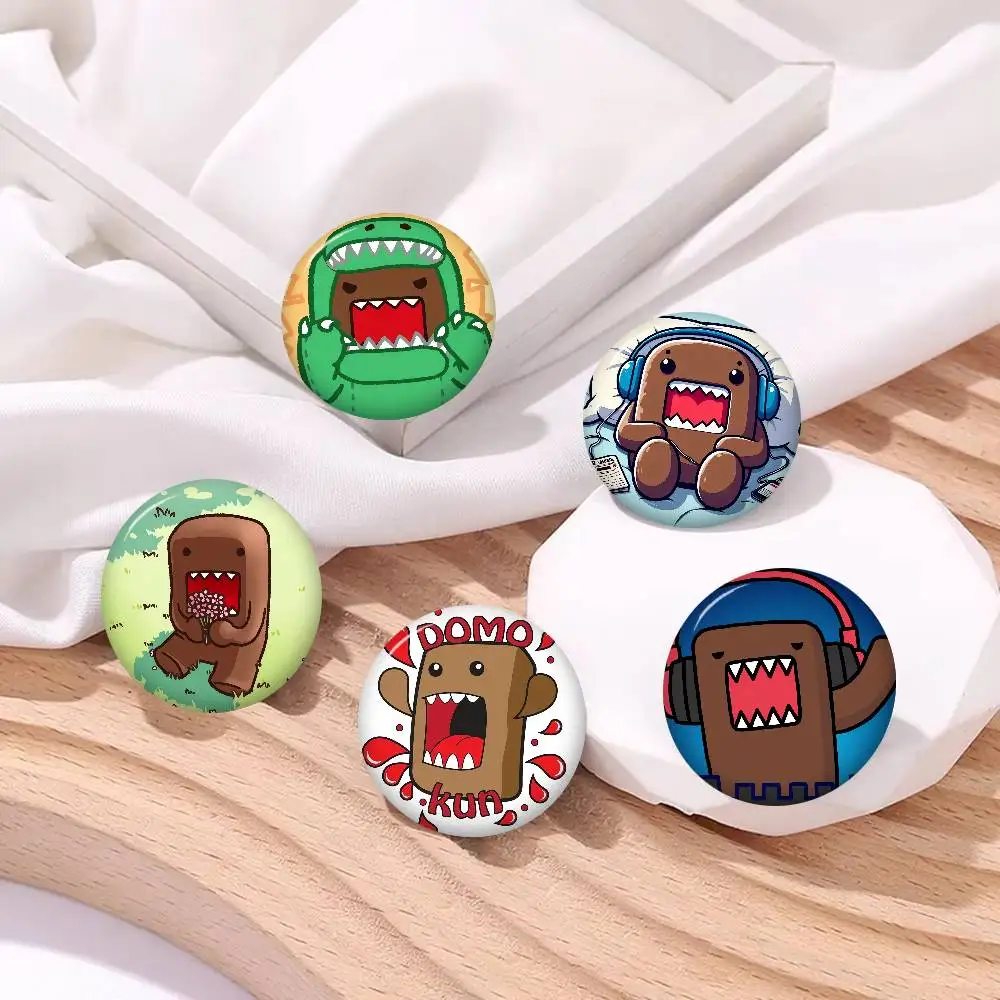 Anime Domo-Kun Handmade Brooch Cartoon Cosplay Badge On Backpack Jewelry Accessories Gifts