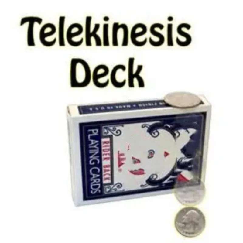 

Telekinesis Deck Magic Tricks Professional Psychokinesis Card Magica Magician Close Up Illusion Props Gimmick Comedy Mentalism