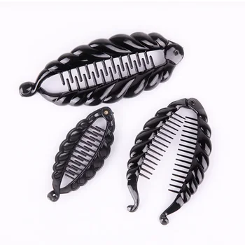 Multi-Größen Fischförmige Pferdeschwanz Clip Klaue Pferdeschwanz Halter Frauen Mädchen Banana Clips Krabben Schwarze Frauen Haar Styling Zubehör