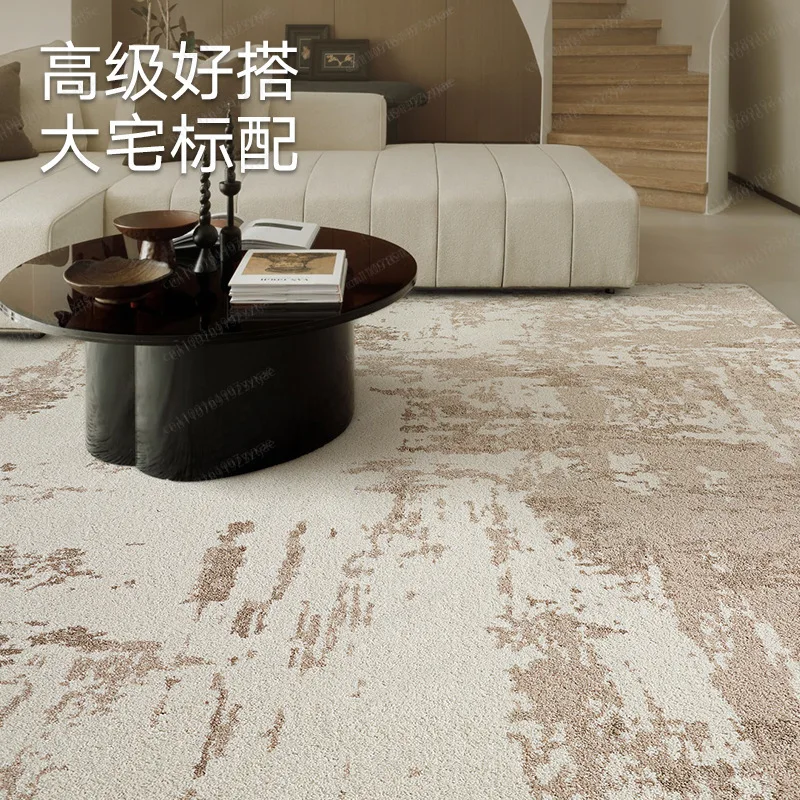 Non Glue Rug Waterproof Stain Resistant Light Luxury Antibacterial Formaldehyde Free Italian Style for Living Room Bedroom