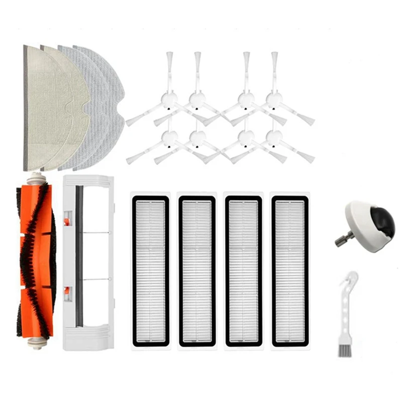 إكسسوارات مكنسة كهربائية لـ Dreame D9 ، فرشاة رئيسية ، فرشاة جانبية ، ممسحة ، أقمشة ، فلاتر ، قطع غيار بديلة ، 20 *