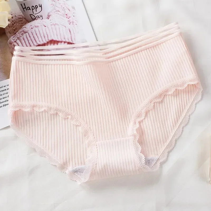 4Pcs/Lot Cotton Underwear Cute Knot Soft Breathable Briefs Young Girl Panties Solid Children Clothes