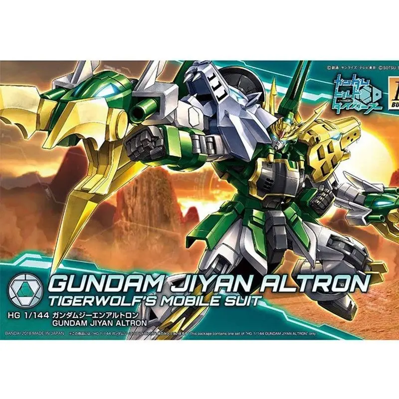 Original Bandai HG 1/144 HGBD Build Divers GUNDAM JIYAN ALTRON modelo de ensamblaje figuras de juguete de acción regalo de Anime