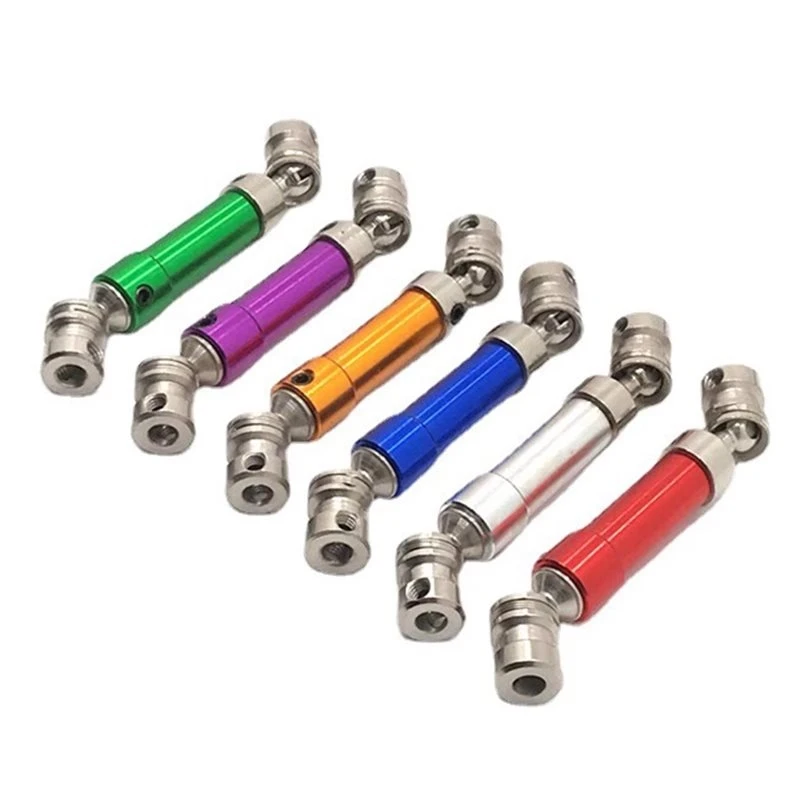 AS96-Rear Drive Shaft CVD Metal 6Pcs 1/12 RC Car Universal Joint, Heavy-Duty Upgrade Transmission Shaft