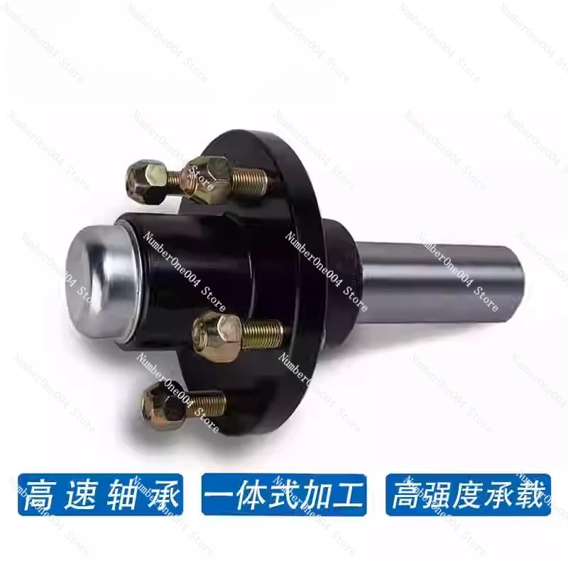 Trailer Hub Short Axle Half Shaft RV Axle Rear  4 5 Lug Bolt Pattern  Spindle Hubs Kit