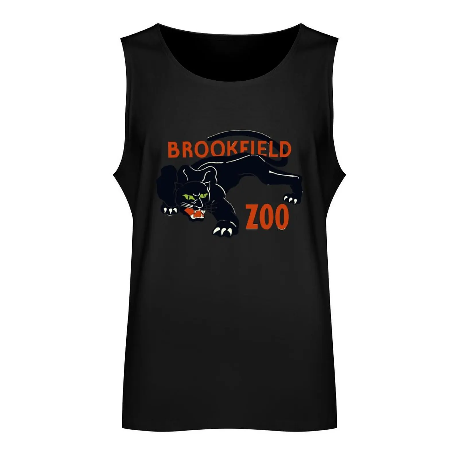 WPA Brookfield Zoo Black Leopard Tank Top sleeveless shirts t-shirts for men anime men clothes