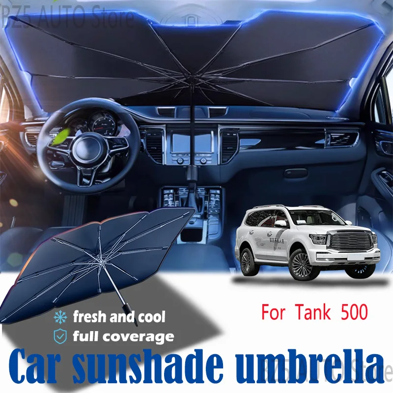 

For tank Tank500 front windshield panel, sun visor, summer accessories, heat insulation, sun shading, and sun protection