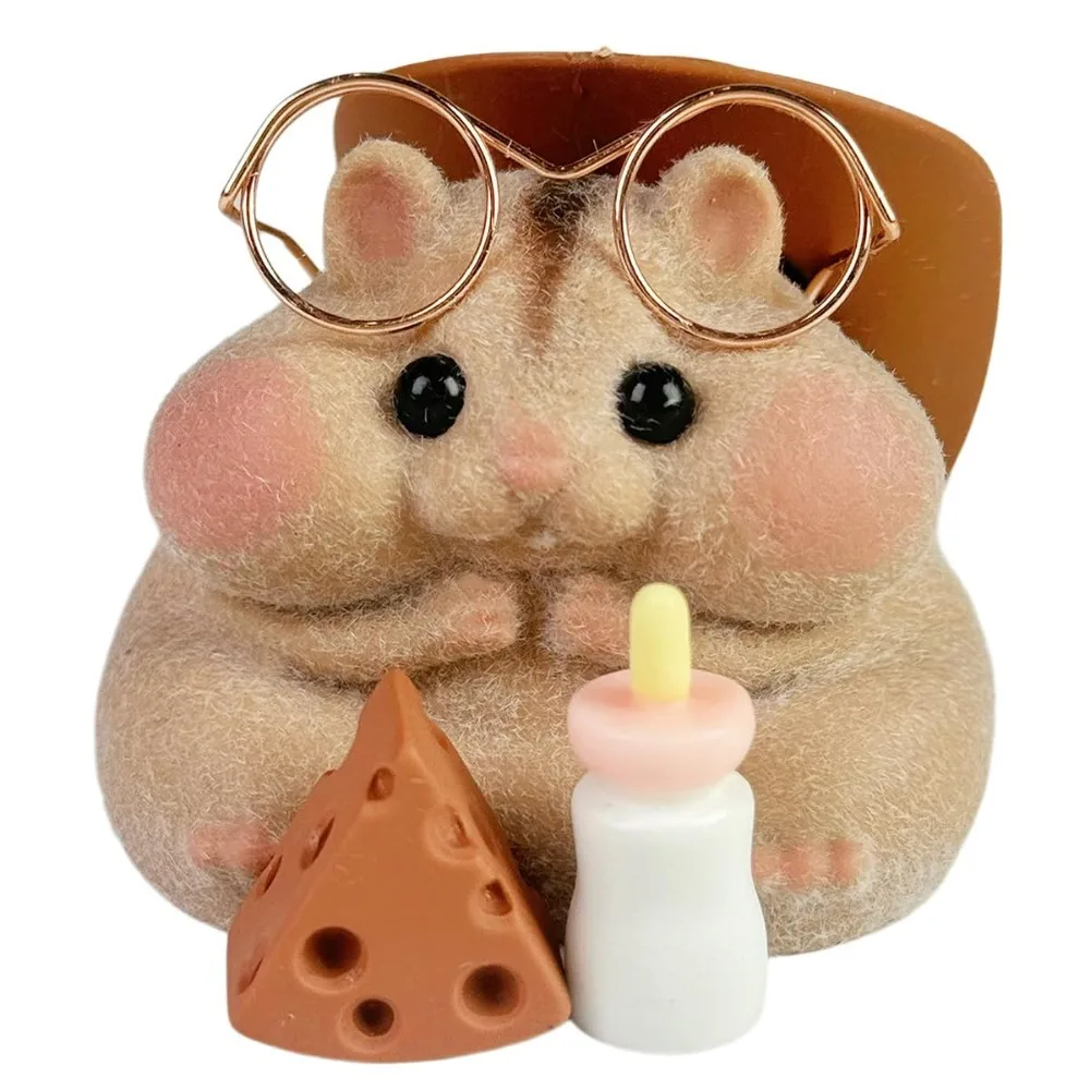 

Мягкая игрушка-хомяк, милая игрушка-непоседа для хомяка, реалистичная игрушка-хомяк, мягкая силиконовая пушистая игрушка Моти