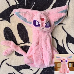 40/70cm Espeon Huge Pokemon Anime Plush Toy Big Pokémon Plushie Kawaii Semi-finished Leather Holster Pillow Gift for Children