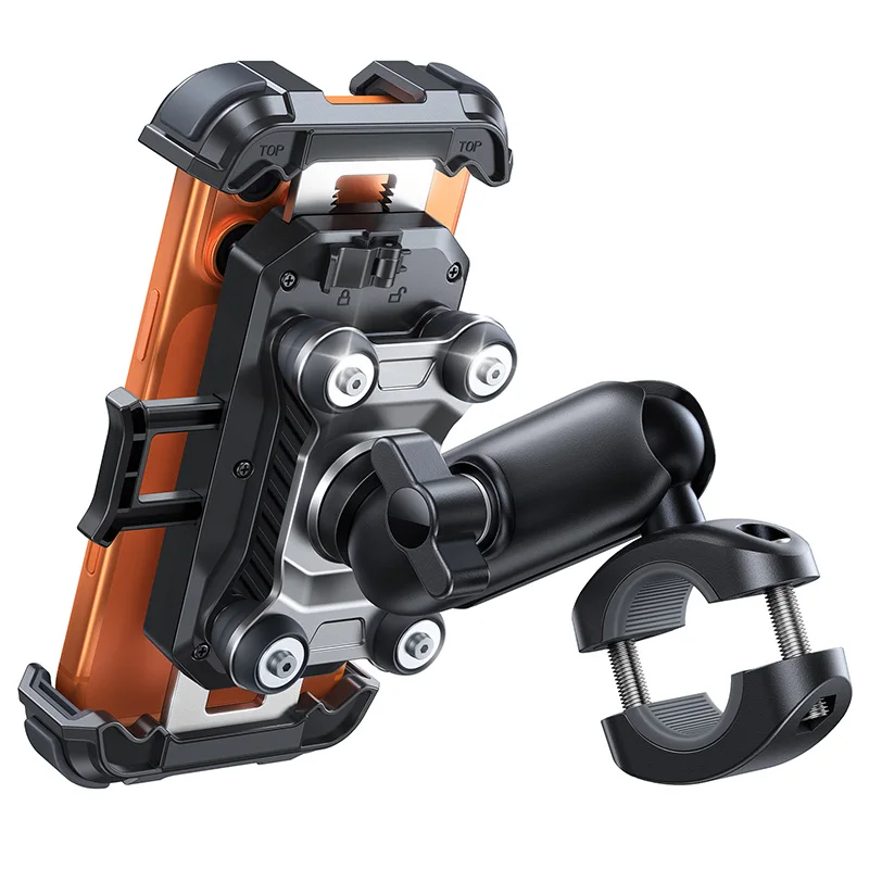 Joyroom Motorrad-Fahrrad-Handyhalterung mit Vibrationsdämpfer Universelle Fahrrad-Handyhalterung für Fahrrad, Roller, ATV/UTV
