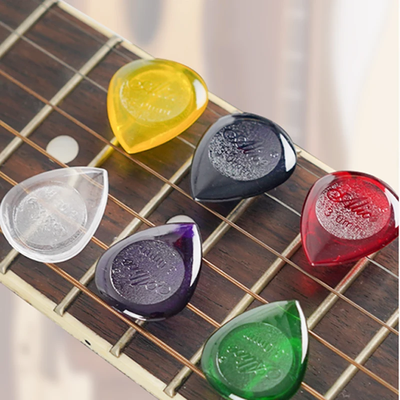 Bulk Mixed Color Mini Teardrop Plectrums – 10 to 50 PCS Assorted Thickness Guitar Picks for Music Class and DIY Gift Sets TMZ