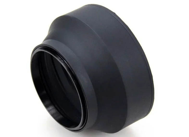 ثلاثة طريقة المطاط للطي عدسة الكاميرا هود ل عدسة كاميرا الفيلم الرقمي 49 مللي متر 52 مللي متر 55 مللي متر 58 مللي متر 62 مللي متر 67 مللي متر 72 مللي متر 77 مللي متر