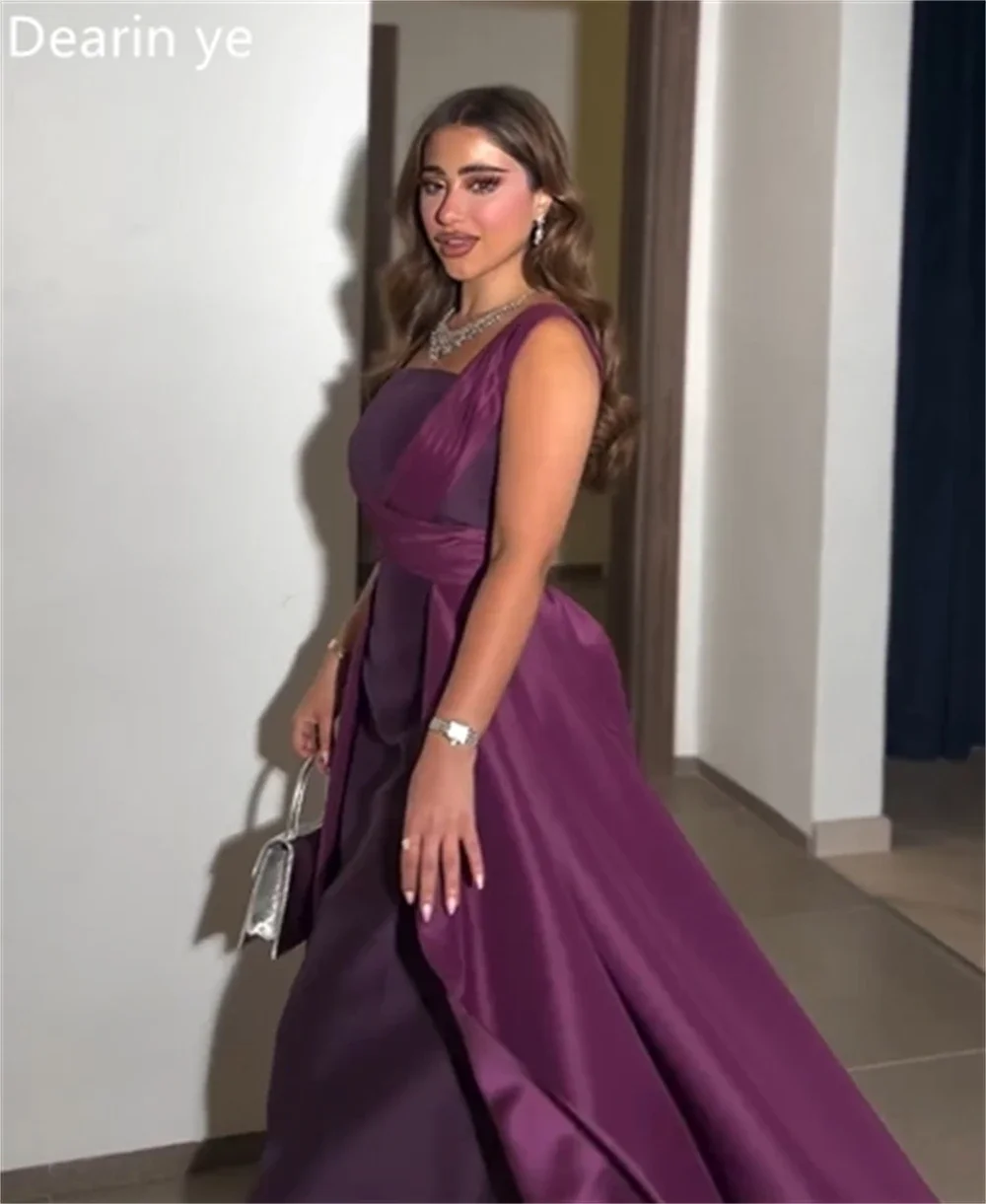 Customized Formal Dress Prom Dearin Shoulder Girdle Column Ankle Length Skirts Vertically Bespoke Occasion Dresses Saudi Arabia