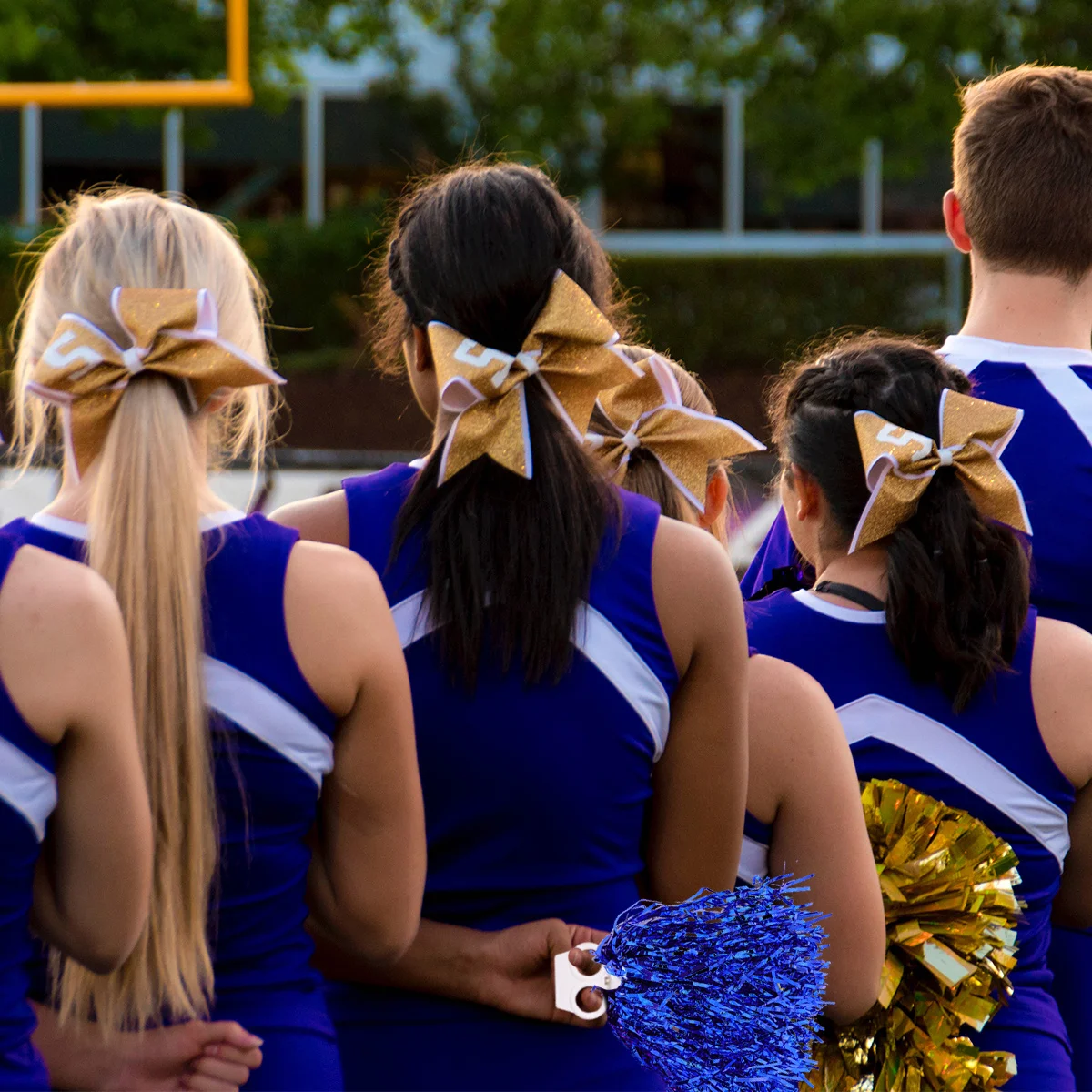 

12pcs Cheerleading Poms Colorful Plastic Dance Party Props School Sports Meet Sports Equipment Mixed Colors