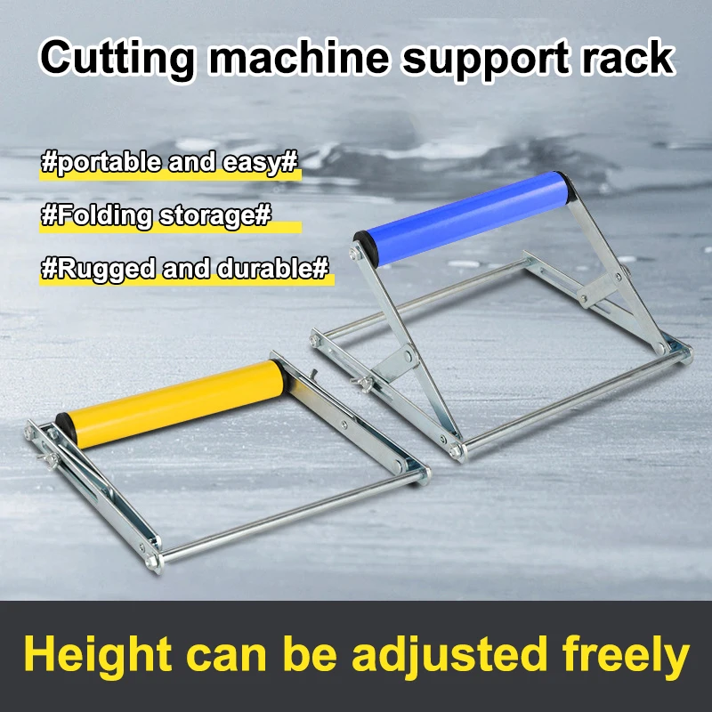 

Utilitarian Cutter Machine Stand for Miter Saw - Adaptable Roller Support Rack Bracket Woodworking DIY Projects
