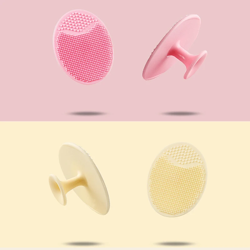 2Pcs Newborn Baby Hair Silicone Shampoo Brush Boys Kid Shower Brush Head Hair Massage Brushes Wipe Baby Infant Care Accessories