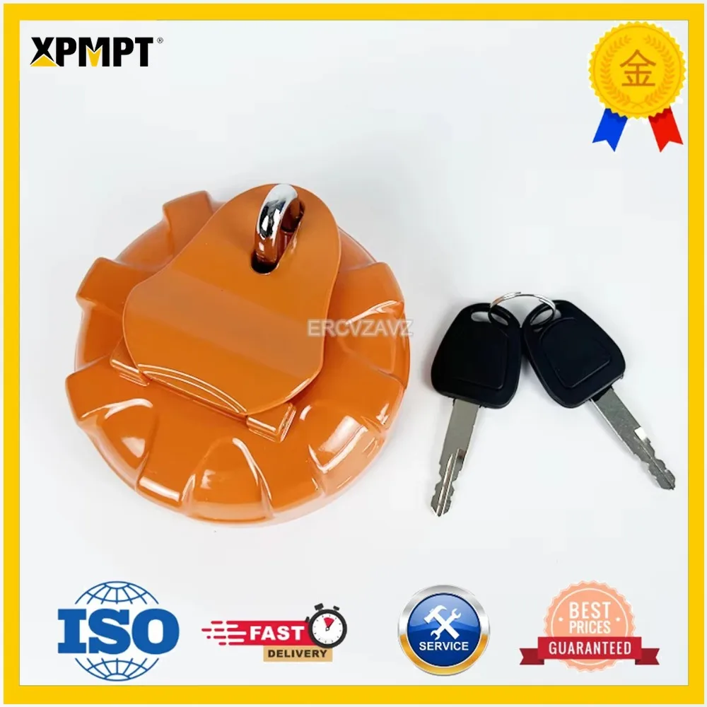 K1004166 New Fuel Tank Cap with 2 Keys for Daewoo Doosan DH300 DH150-7 Excavator Parts