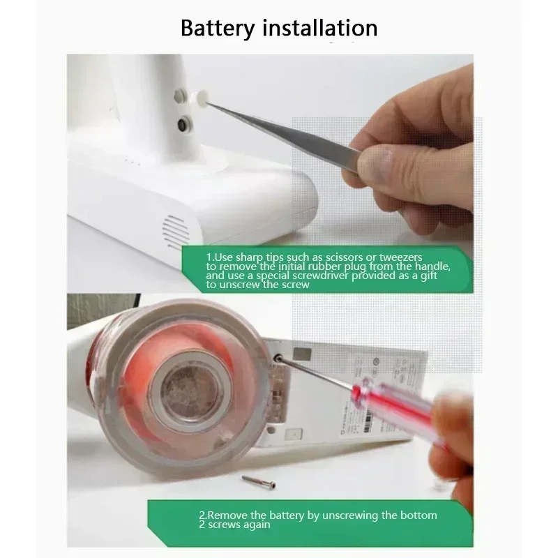 Batterie pack Ersatz für Xiaomi Mijia 1c und K10 Wireless Staubsauger Lithium-Ionen-Batterie Zubehörteile