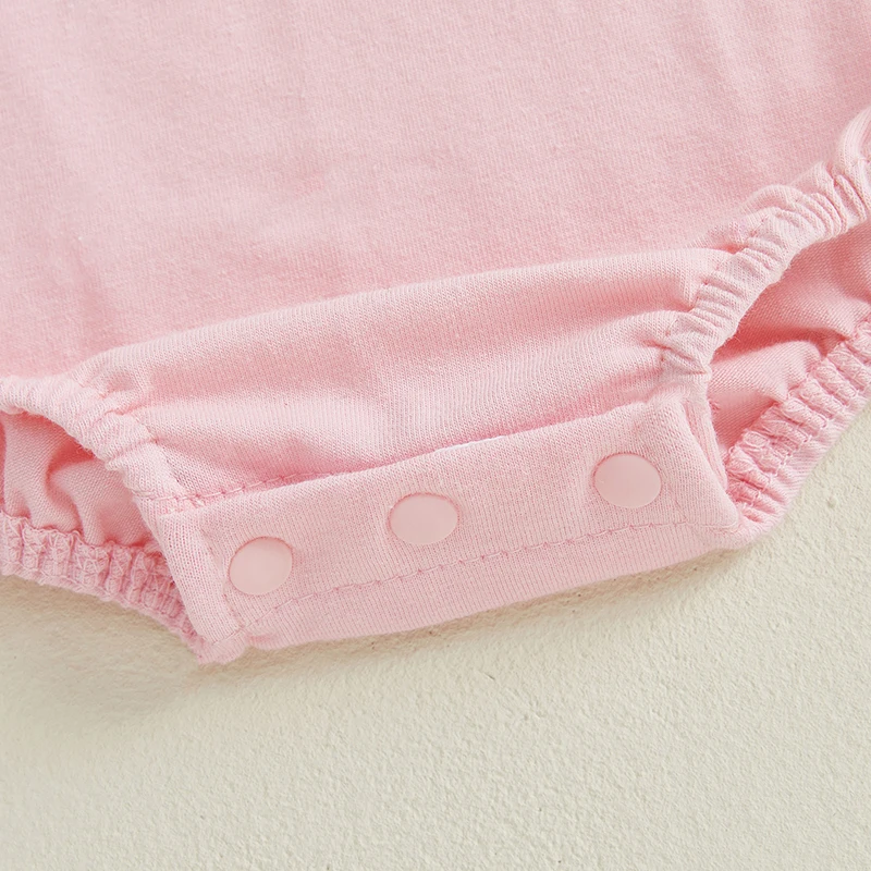 เด็กวัยหัดเดินเด็กสาวRomperรอบคอแขนสั้นพิมพ์บอดี้สูทฤดูร้อนทารกแรกเกิดสบายๆPlaysuit