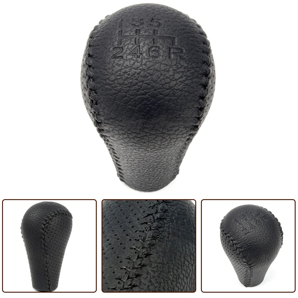 1pcs 6 Speed Car Gear Shift Knob 6 Speed Leather Gear Shift Knob For Nissan For Navara D40 For Frontier 05-15