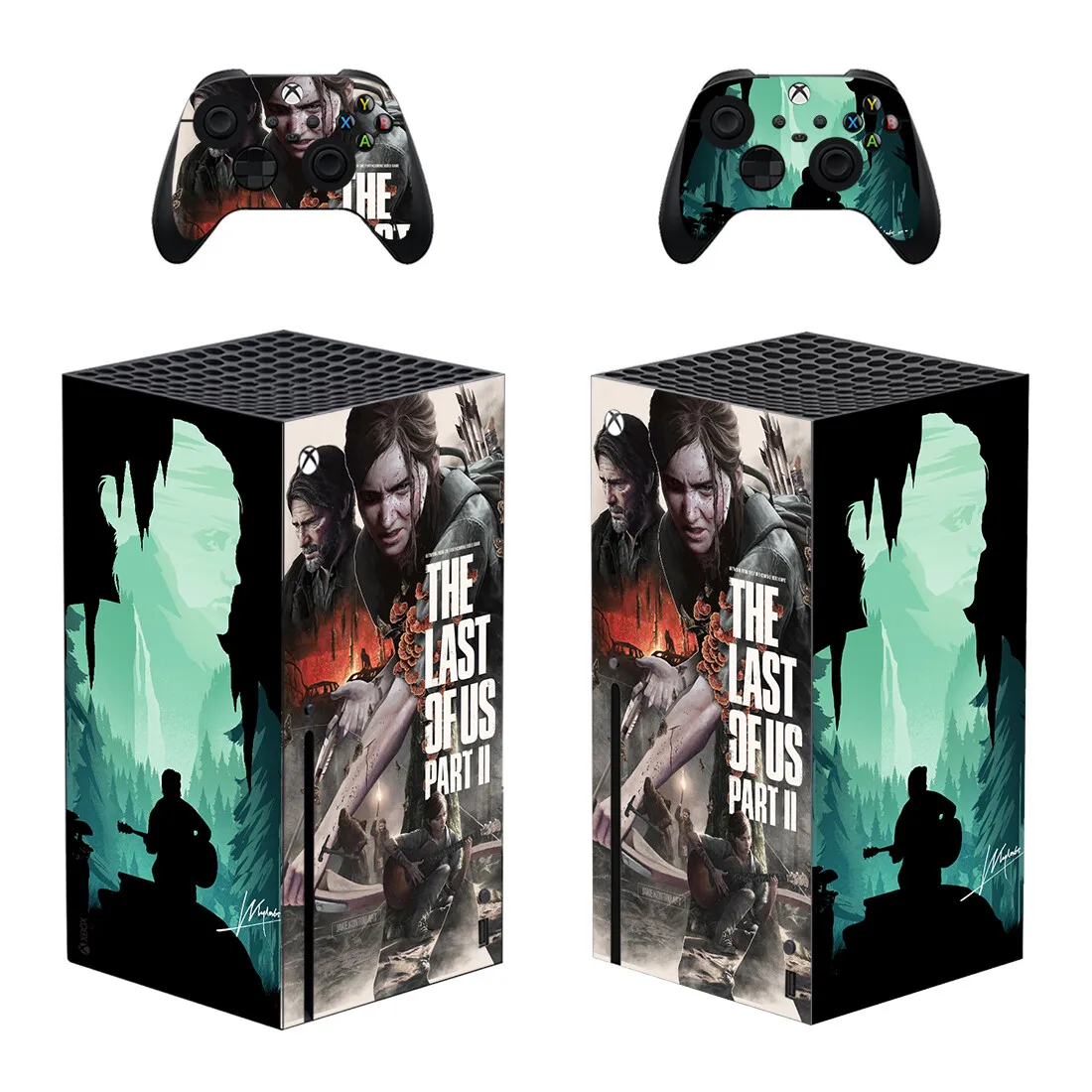 The Last Style Xbox Series X Skin Sticker for Console & 2 Controllers Decal Vinyl Protective Skins Style 1