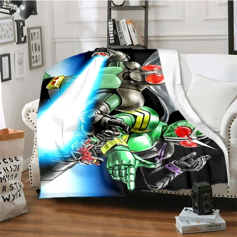 2026 Fashion TV Cartoon Kamen Rider Blanket Children's Blanket High Quality Flannel Blankets Soft And Comfortable Home Travel Bl