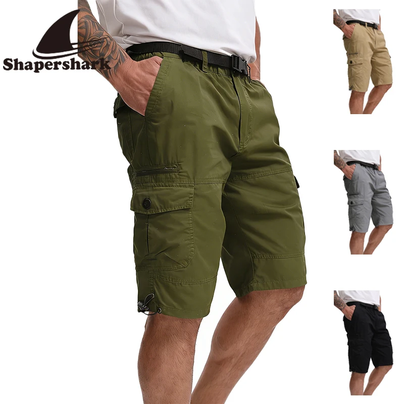 

Men's Work Shorts Multi-Pocket Button-Decorated Tactical Work Pants Spring/Summer Sports Hiking Everyday Work Pants High Quality