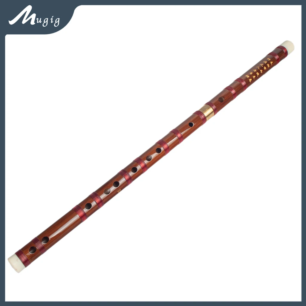 

Traditional D key 6-Hole Bamboo Chinese Handmade Bamboo Two-section Flute Dizi Flauta Wood For Beginners Leaners & Music Lovers