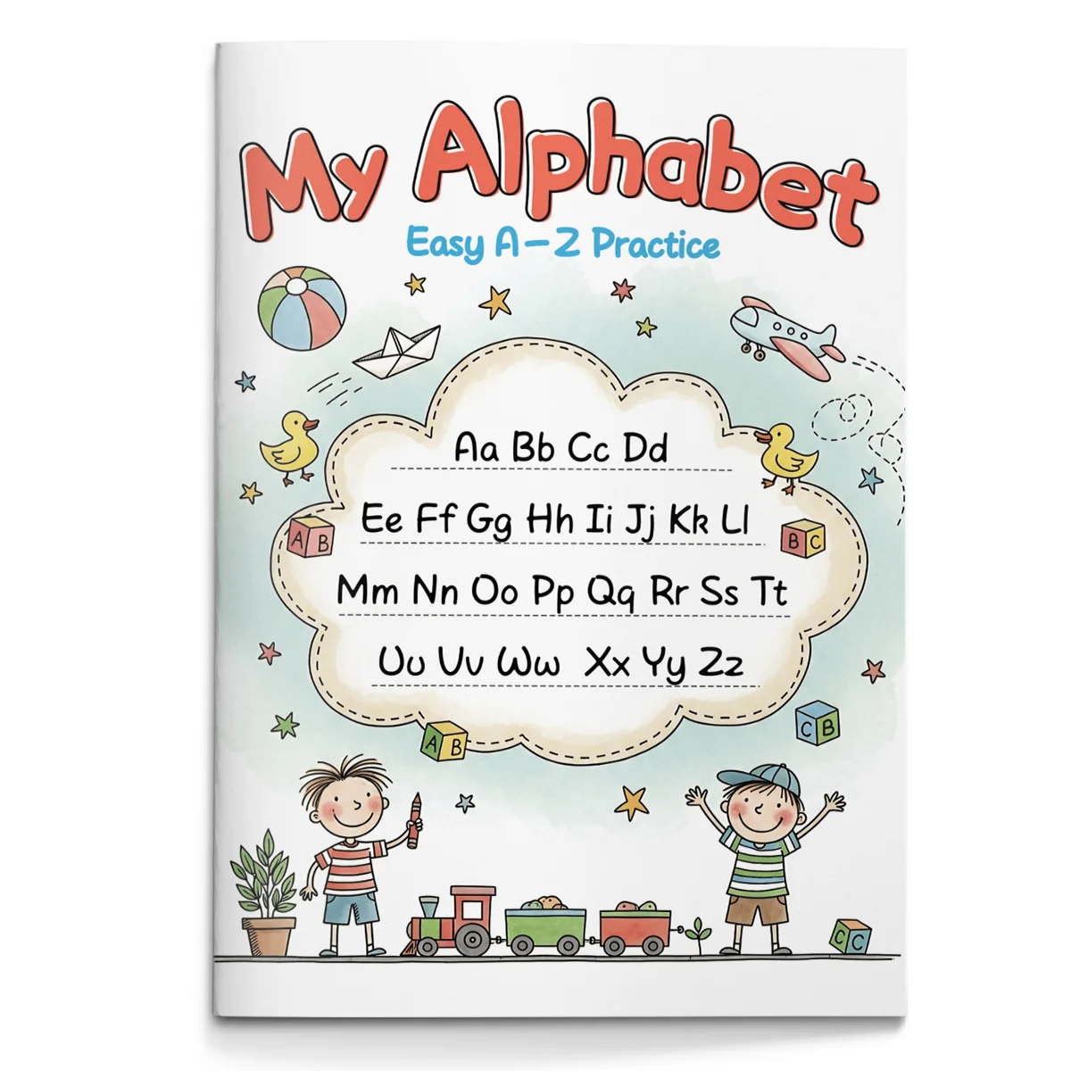 Alphabet Activity Coloring Book for Kids Workbook with Letter Tracing Coloring and Word Recognition Games Build Creativity