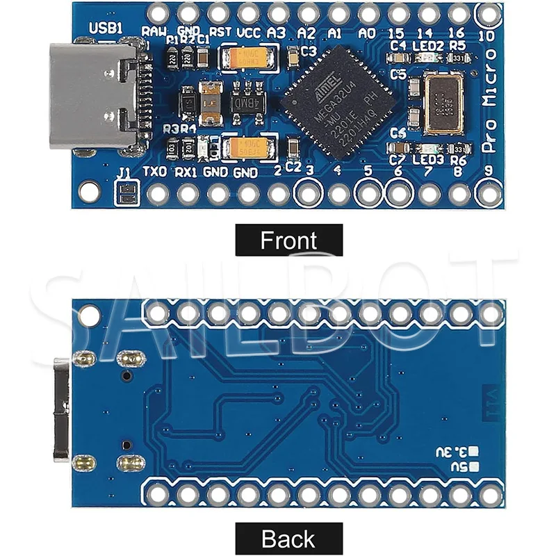 10-1 قطعة برو مايكرو ATmega32U4 5 فولت 16 ميجا هرتز رقاقة أصلية استبدال ATmega328 لاردوينو برو ميني ل ليوناردو UNO R3