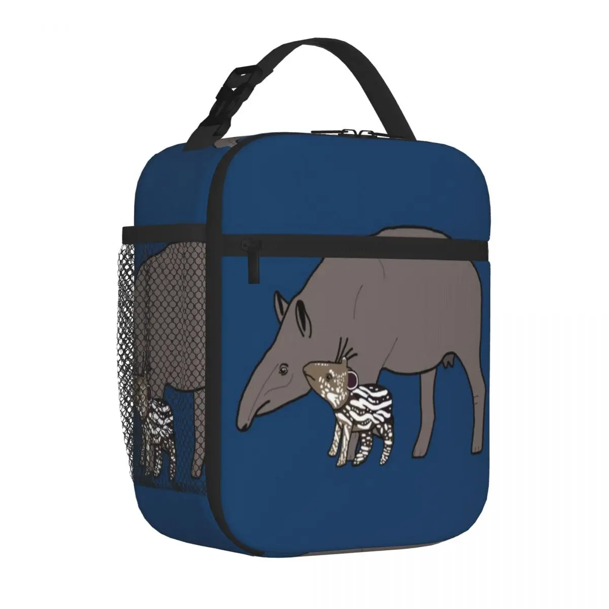 Bestselling Lowland Tapir Family Animal Print Leakproof Lunch Bag Outdoor Construction Snack Bag