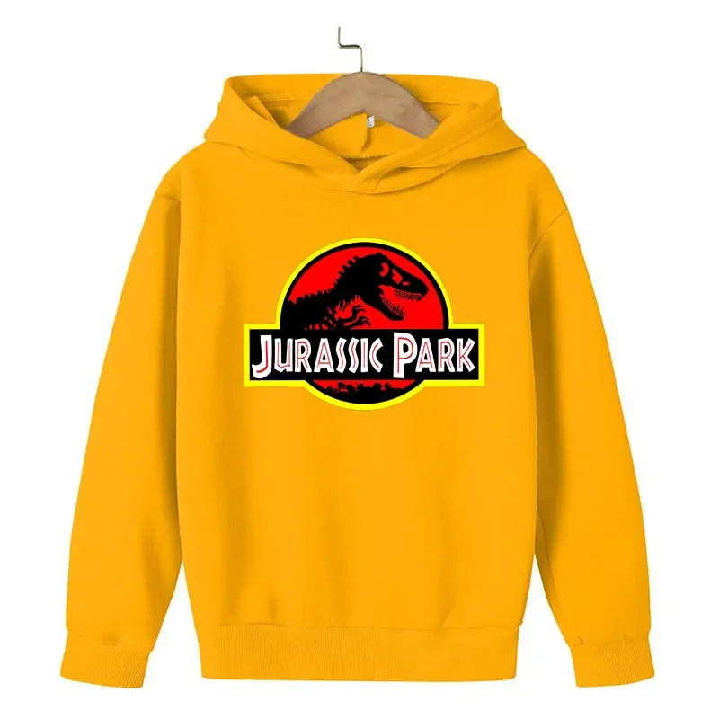 Ropa para niños, ropa para niños, sudadera para niñas, sudaderas con capucha para Cosplay, ropa Kawaii del Mundo Jurásico, Sudadera con capucha de otoño del Parque Jurásico, dinosaurio