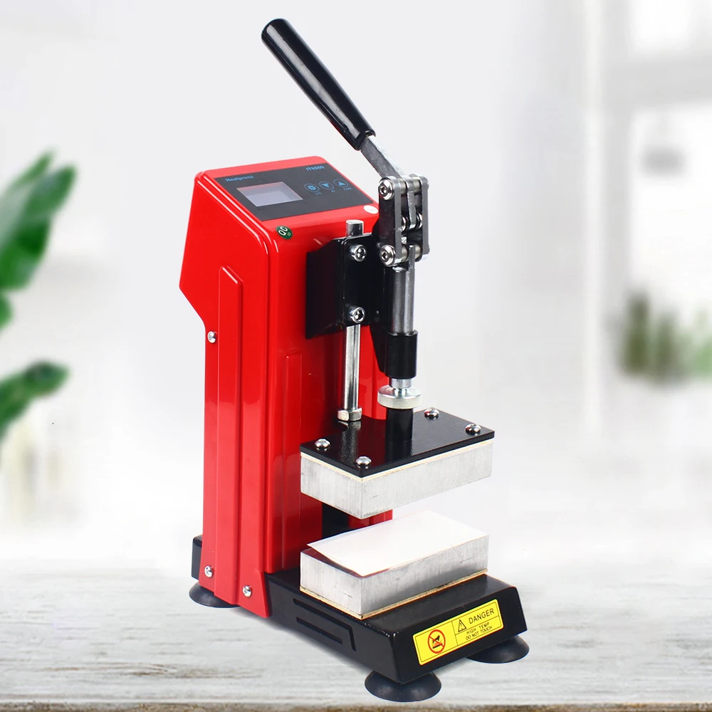 Máquina de prensa manual CH2034 | Enchufe estadounidense de 900W y 110V, control de temperatura LCD 0-400 ℉