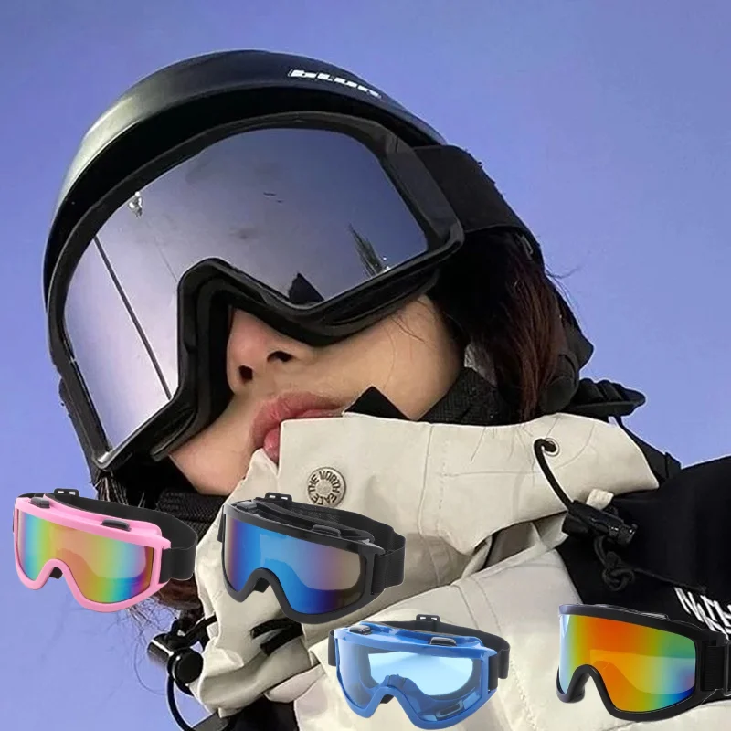 

Winter Men Women Ski Glasses New UV400 Protection Sunglasses Windproof Anti-fog Goggles For Outdoor Sports Skiing Cycling