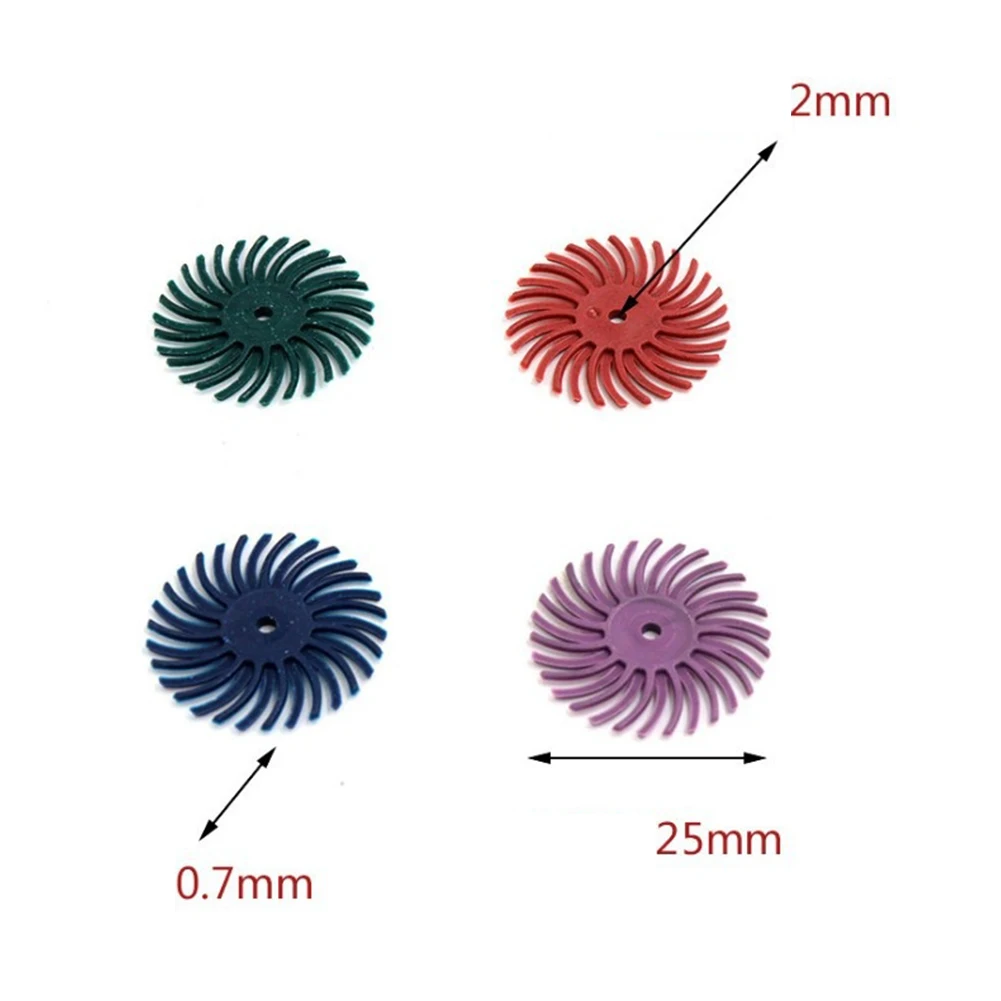 1Inch Radial Bristle Disc Kit Abrasive Brush 3mm Shank Detail Polishing Wheel Household Tool Accessories