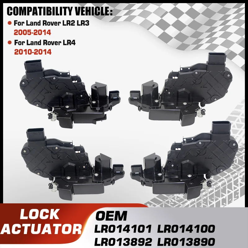 

Car Power Door Lock Actuator Soft Close System For Land Rover LR2 2008-2014 Land Rover LR3 2005-2009 Land Rover LR4 2010-2014