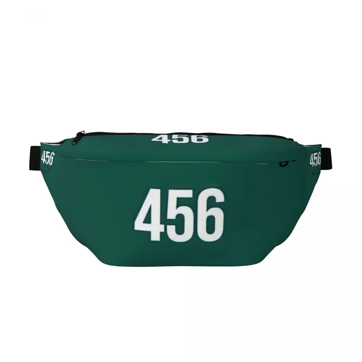 

Num 456 Green Customized Crossbody Waist Pack Women Men Cycling Camping Phone Money Pouch