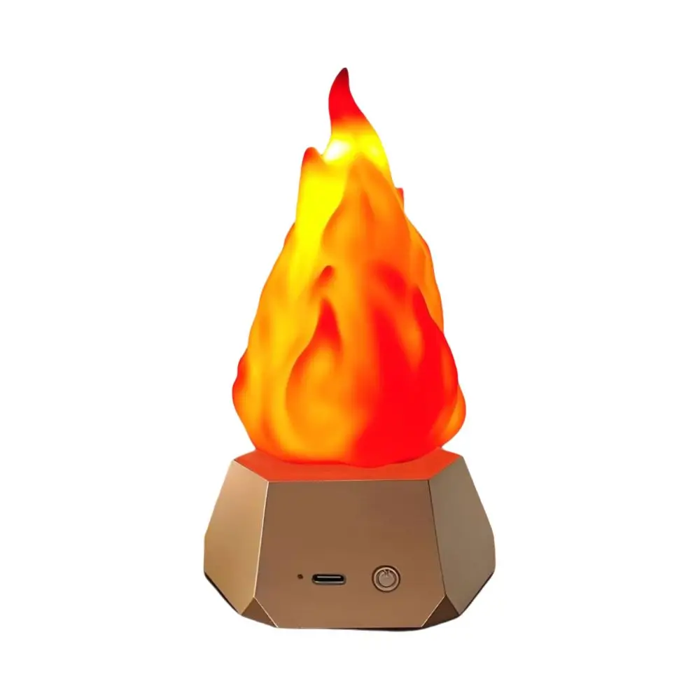تصميم مقاوم للماء LED محاكاة لهب ضوء USB ضوء الزخرفية في الهواء الطلق مصباح مقاوم للماء لهب محاكاة ثلاثة التروس