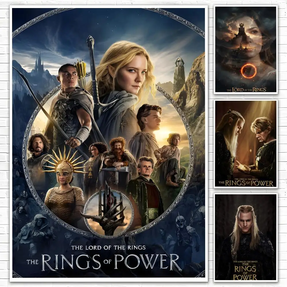 T-The Rings of Power Poster Poster All-match HD Waterproof Self-Adhesive Wall Art Sticker For Home Bedroom